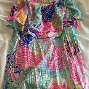 Lilly Pulitzer strapless top